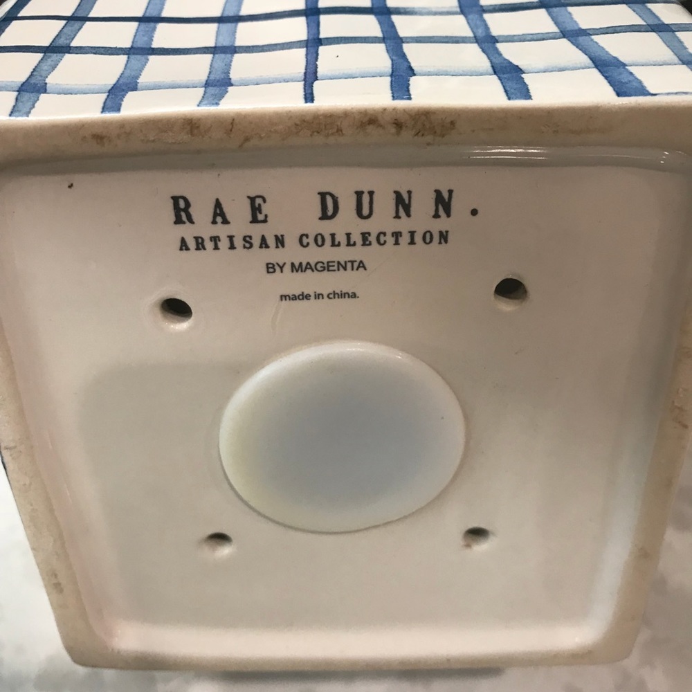 Rae Dunn 2018 PERCH Birdhouse Plaid - Picture 3 of 4